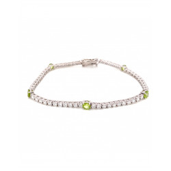 August Peridot Birthstone Bracelet